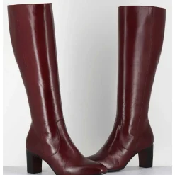 Bottes Bordeaux En Agneau Plonge - M475 Seta Rubino