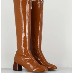 Bottes En Cuir Naplak Marron - Caren08 Faggio