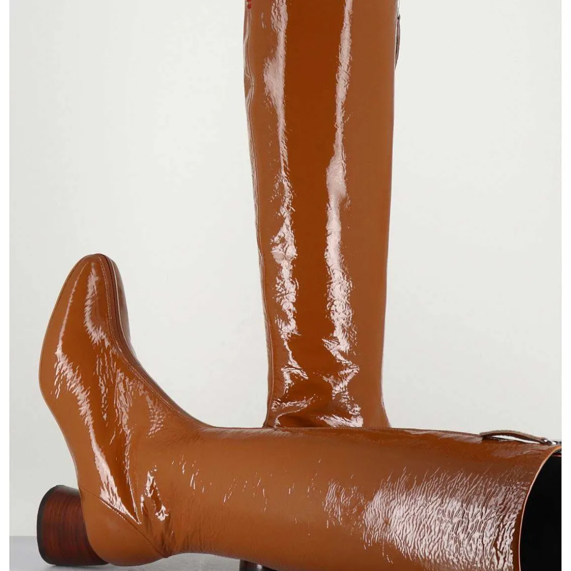 Bottes En Cuir Naplak Marron - Caren08 Faggio