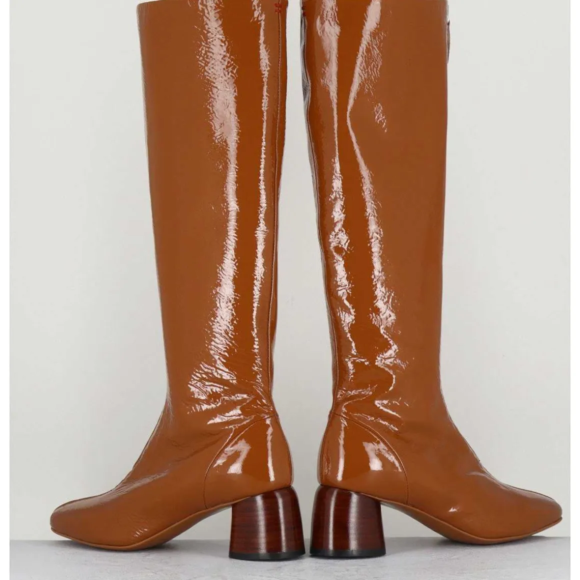Bottes En Cuir Naplak Marron - Caren08 Faggio