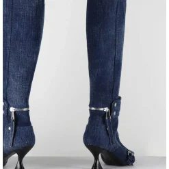 Bottes En Jean Bout Pointu - A5403-T Lovely Nk