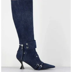 Bottes En Jean Bout Pointu - A5403-T Lovely Nk