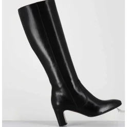 Bottes Noires En Agneau Plonge - M475 Seta Nero