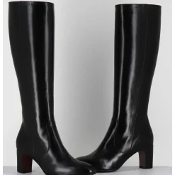 Bottes Noires En Agneau Plonge - M475 Seta Nero
