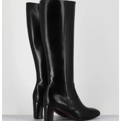 Bottes Noires En Agneau Plonge - M475 Seta Nero