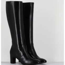 Bottes Noires En Agneau Plonge - M475 Seta Nero