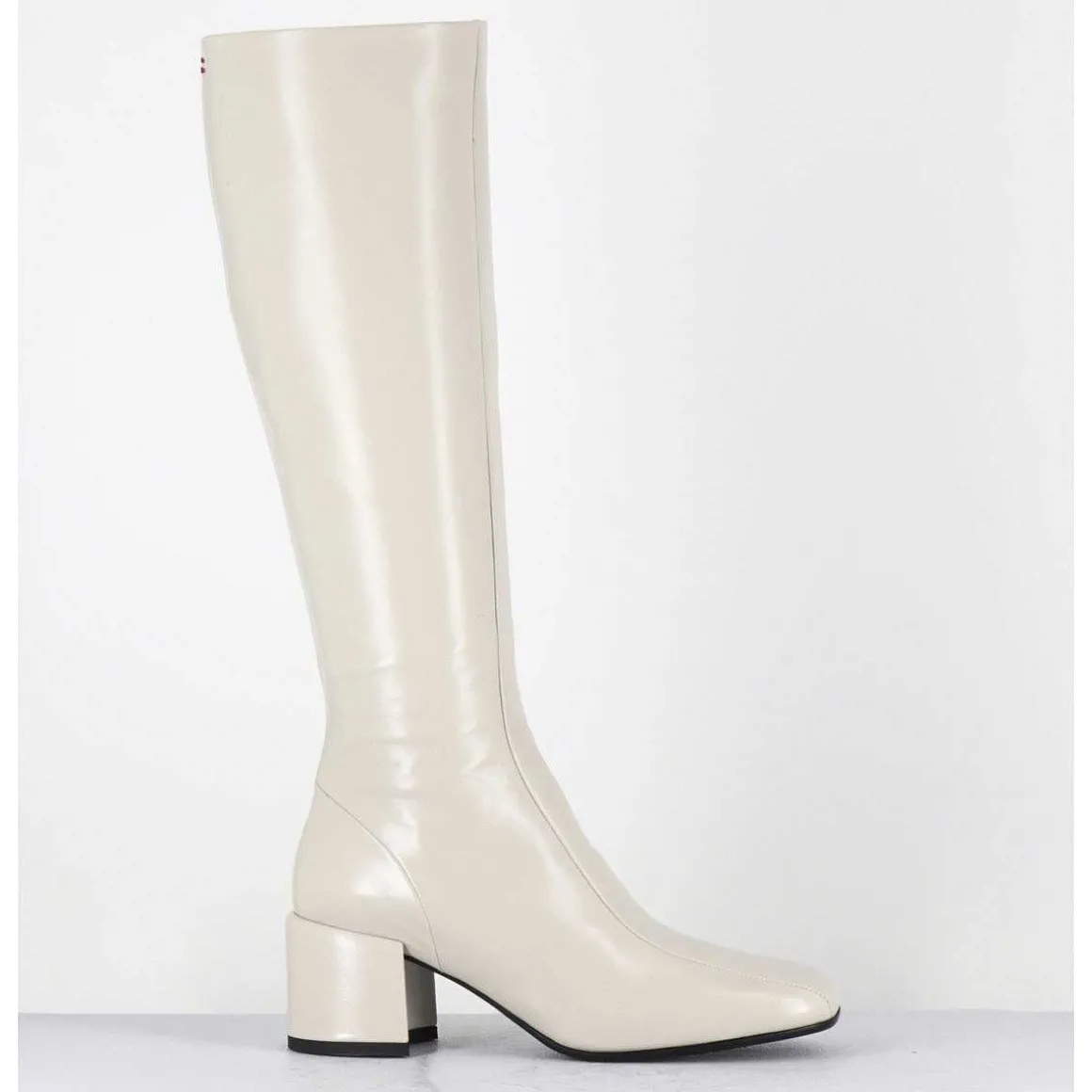 Bottes 70S En Cuir Brillant Blanc Casse - Ecil33 Glaze Osso