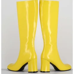 Bottes 60S En Cuir Souple Jaune - Ah2983 Verlux Giallo