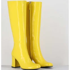 Bottes 60S En Cuir Souple Jaune - Ah2983 Verlux Giallo
