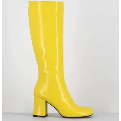 Bottes 60S En Cuir Souple Jaune - Ah2983 Verlux Giallo