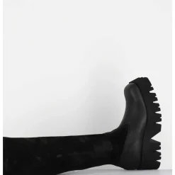 Bottes Stretch Bi-Matiere Cuir Noir - 4225 Gas Nero