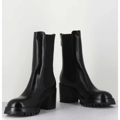 Bottines Chelsea En Cuir Noir - 5012 Nero
