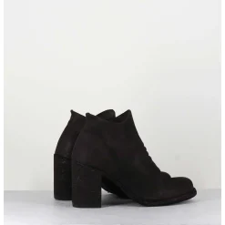 Bottines En Cuir Huile Marron - Vernon 051 Ebano