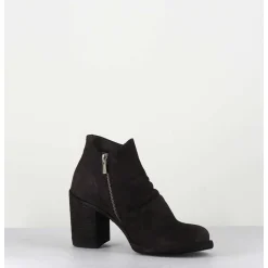 Bottines En Cuir Huile Marron - Vernon 051 Ebano