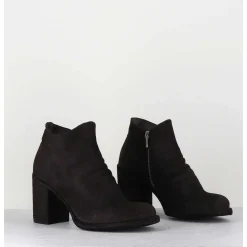 Bottines En Cuir Huile Marron - Vernon 051 Ebano