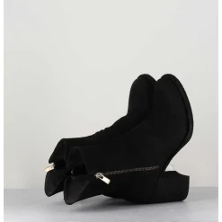 Bottines En Cuir Huile Noir - Vernon 045 Nero