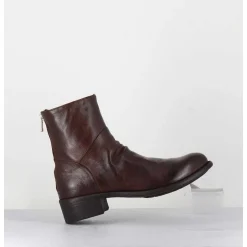 Bottines En Cuir Marron - Lison Caou 047 Cigar