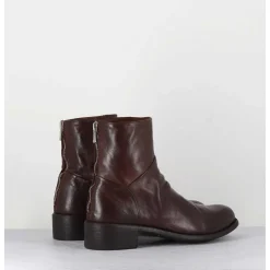 Bottines En Cuir Marron - Lison Caou 047 Cigar