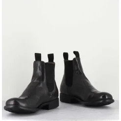 Bottines En Cuir Souple Marron-Anthracite - Calixte004 Magnet