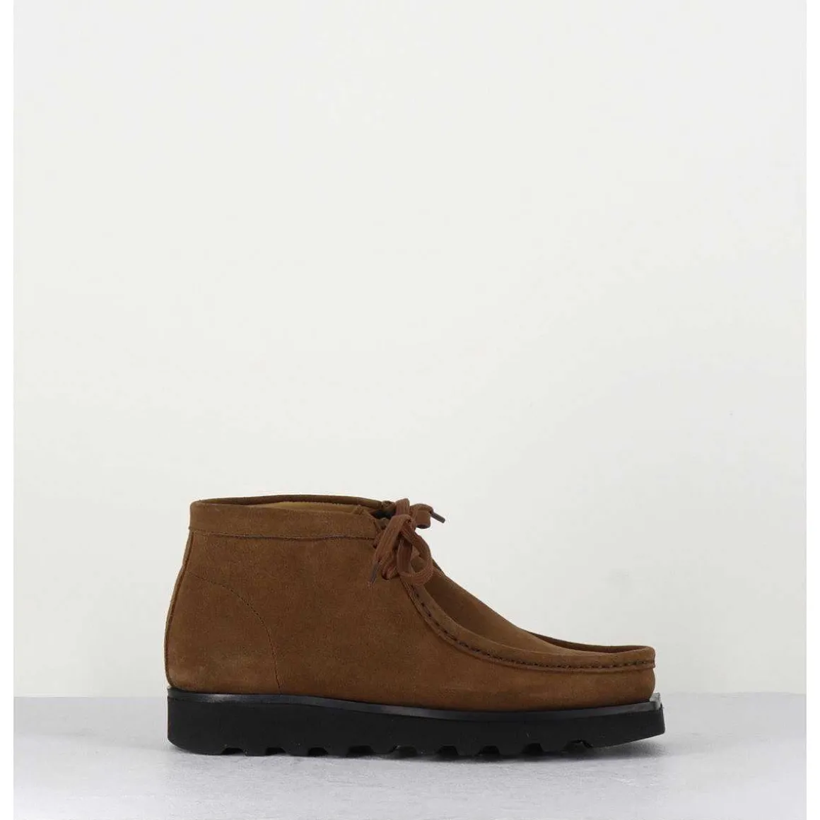 Chaussure A Brogues En Daim Camel - Air Walnut
