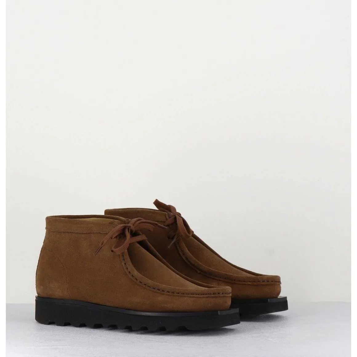 Chaussure A Brogues En Daim Camel - Air Walnut