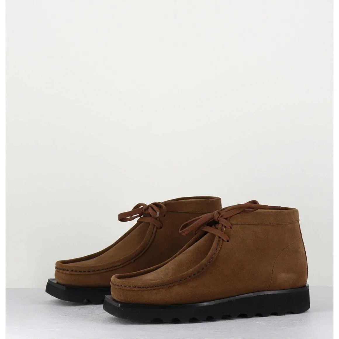 Chaussure A Brogues En Daim Camel - Air Walnut