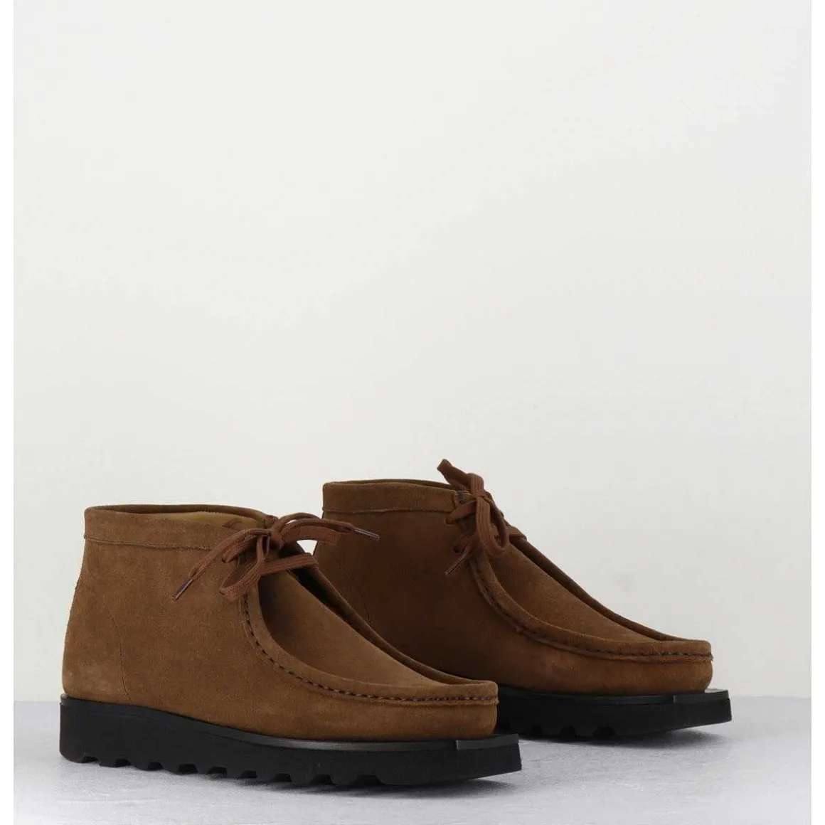 Chaussure A Brogues En Daim Camel - Air Walnut