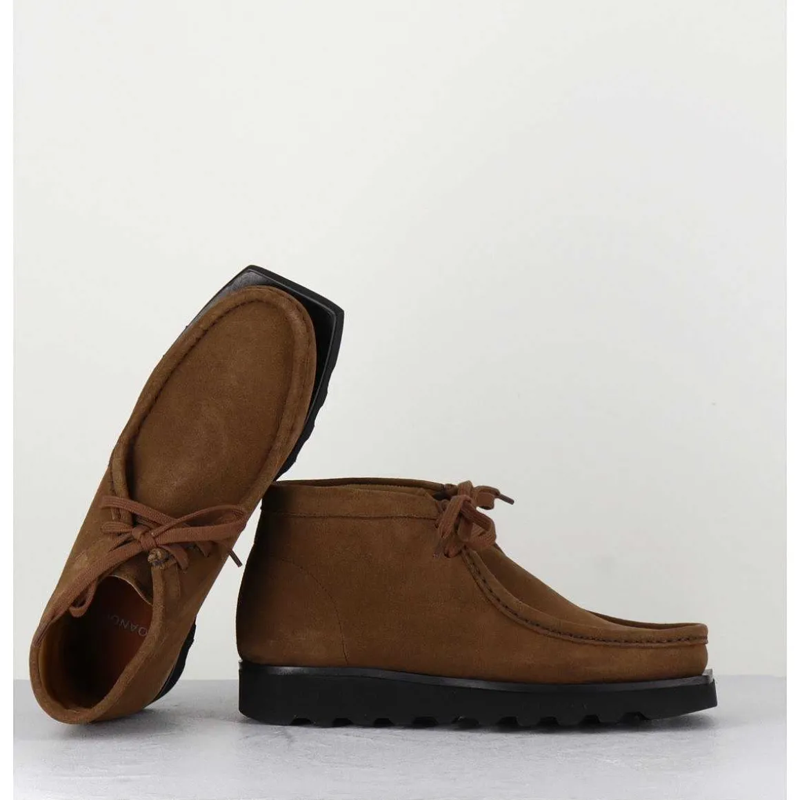 Chaussure A Brogues En Daim Camel - Air Walnut
