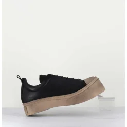 Chaussures A Lacets En Cuir Noir Semelle Epaisse - 2743 Nero