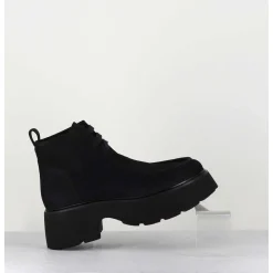 Chaussures A Lacets En Nubuck Noir - A78Np Nabuck Nero
