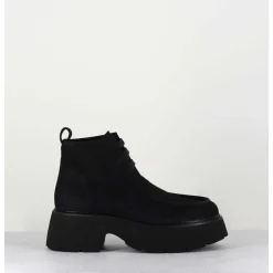 Chaussures A Lacets En Nubuck Noir - A78Np Nabuck Nero