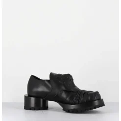 Chaussures En Cuir A Tete De Lion & Talon Cylindrique - Lion Nappa Nero