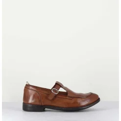 Chaussures Mary-Jane En Cuir Marron - Lex535 Sughero