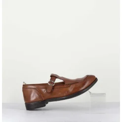 Chaussures Mary-Jane En Cuir Marron - Lex535 Sughero