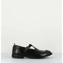 Chaussures Mary-Jane En Cuir Noir - Lex535 Nero