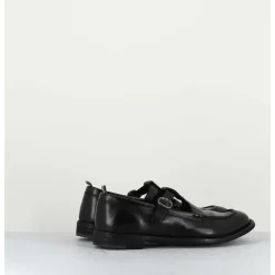 Chaussures Mary-Jane En Cuir Noir - Lex535 Nero