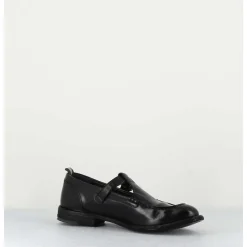 Chaussures Mary-Jane En Cuir Noir - Lex535 Nero