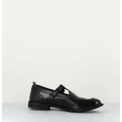 Chaussures Mary-Jane En Cuir Noir - Lex535 Nero