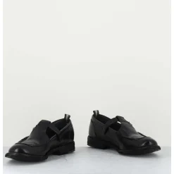 Chaussures Mary-Jane En Cuir Noir - Lex535 Nero