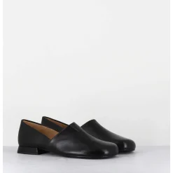 Chaussures Minimalistes En Cuir Souple Noir - Paoli Black Nappa