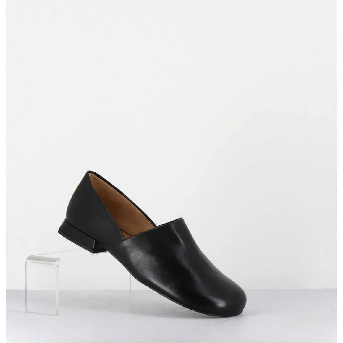 Chaussures Minimalistes En Cuir Souple Noir - Paoli Black Nappa