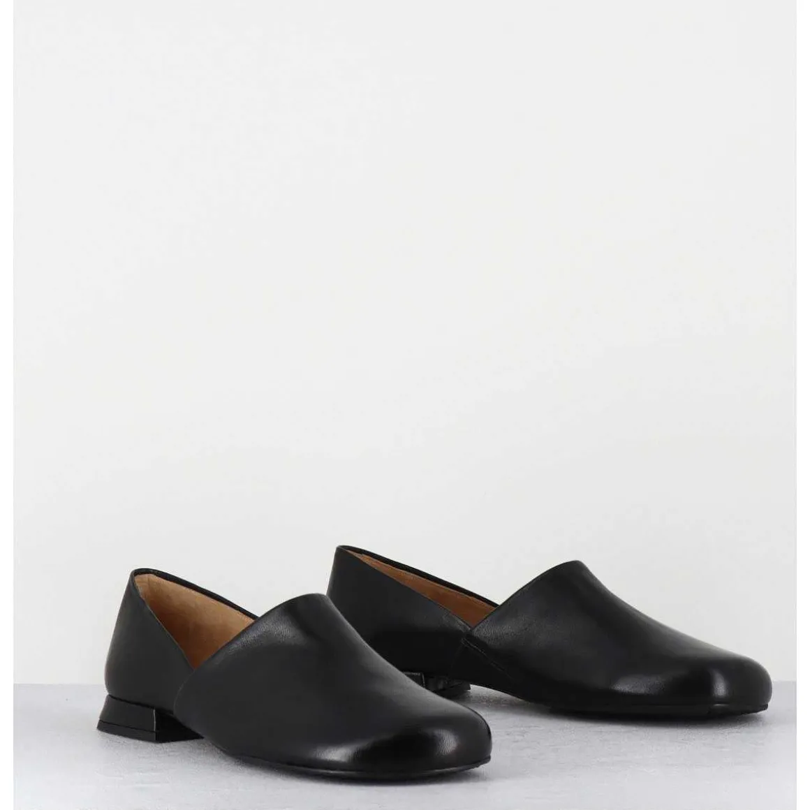 Chaussures Minimalistes En Cuir Souple Noir - Paoli Black Nappa