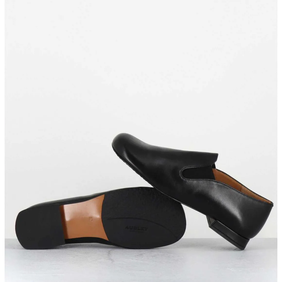 Chaussures Minimalistes En Cuir Souple Noir - Lopez Black Napa