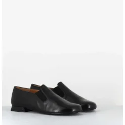 Chaussures Minimalistes En Cuir Souple Noir - Lopez Black Napa