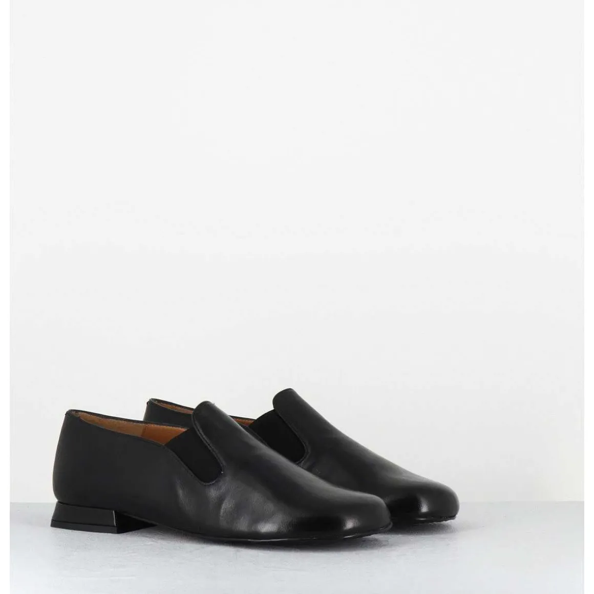 Chaussures Minimalistes En Cuir Souple Noir - Lopez Black Napa