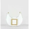 Cindy Golden Buckle - Croco Blanc