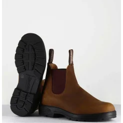 Classic Chelsea Boots Cuir Mate Camel - 562 Crazy Horse Brown