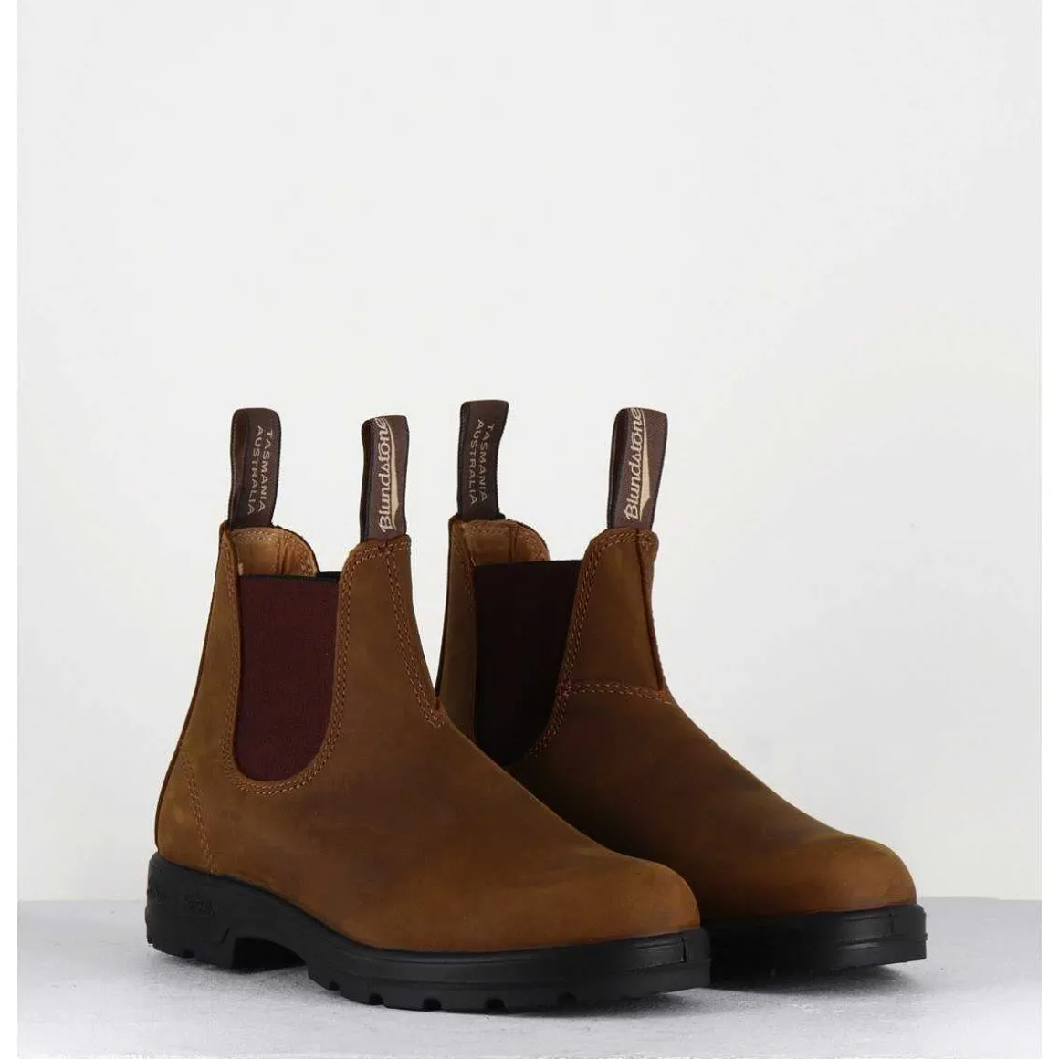 Classic Chelsea Boots Cuir Mate Camel - 562 Crazy Horse Brown