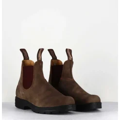 Classic Chelsea Boots Cuir Nubuck Marron - 585 Rustic Brown