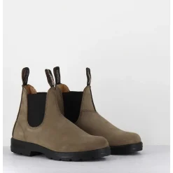 Classic Chelsea Boots Cuir Nubuck Taupe - 1941 Stone Nubuck